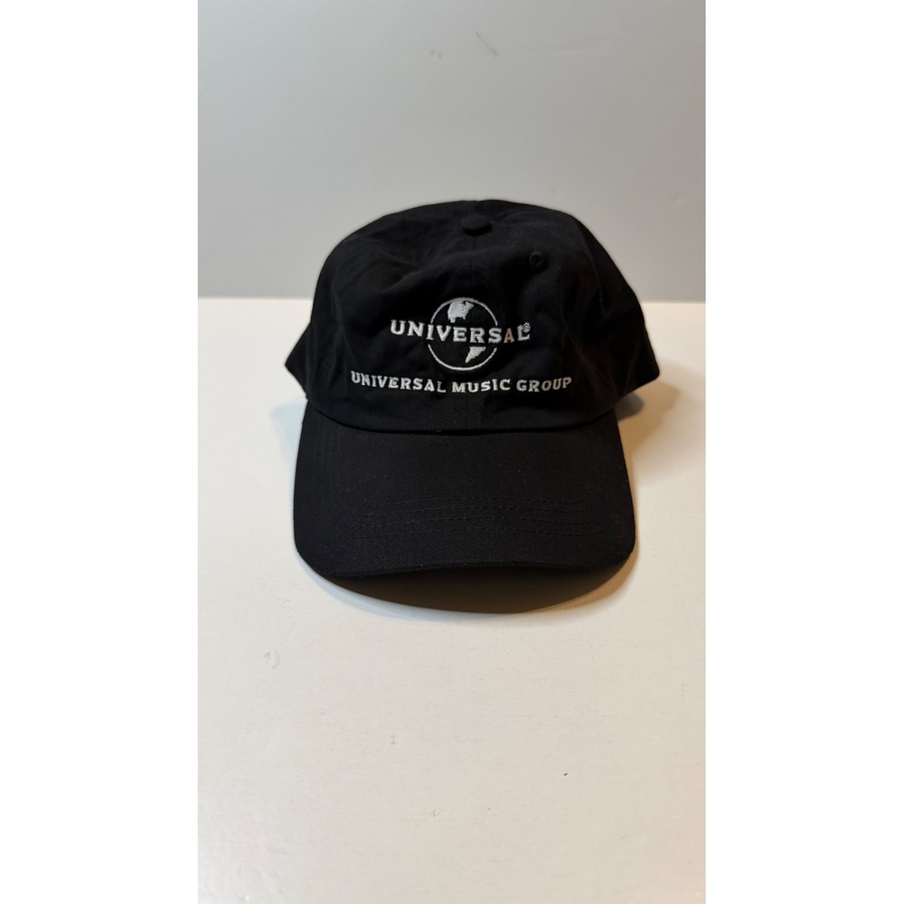 Universal Music Group Dad Hat Cap Black Embroidered Logo Hat